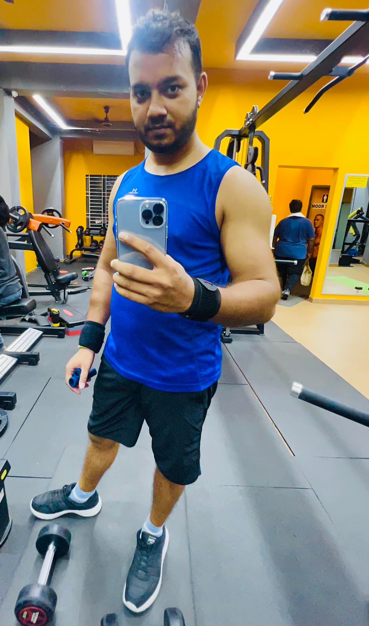 Amit Paul at the gym — staying active outside of WordPress development